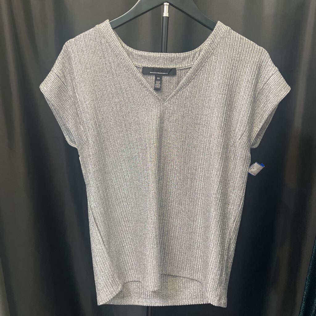 WHBM Metallic Cap Sleeve TOPS XS