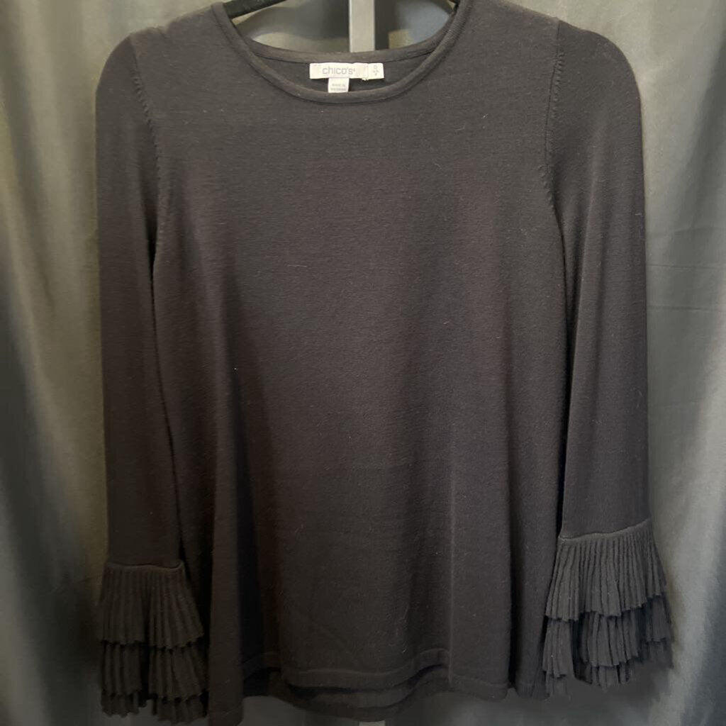 Chicos NWT Knit w/Pleat Sleeve SWEATERS 0