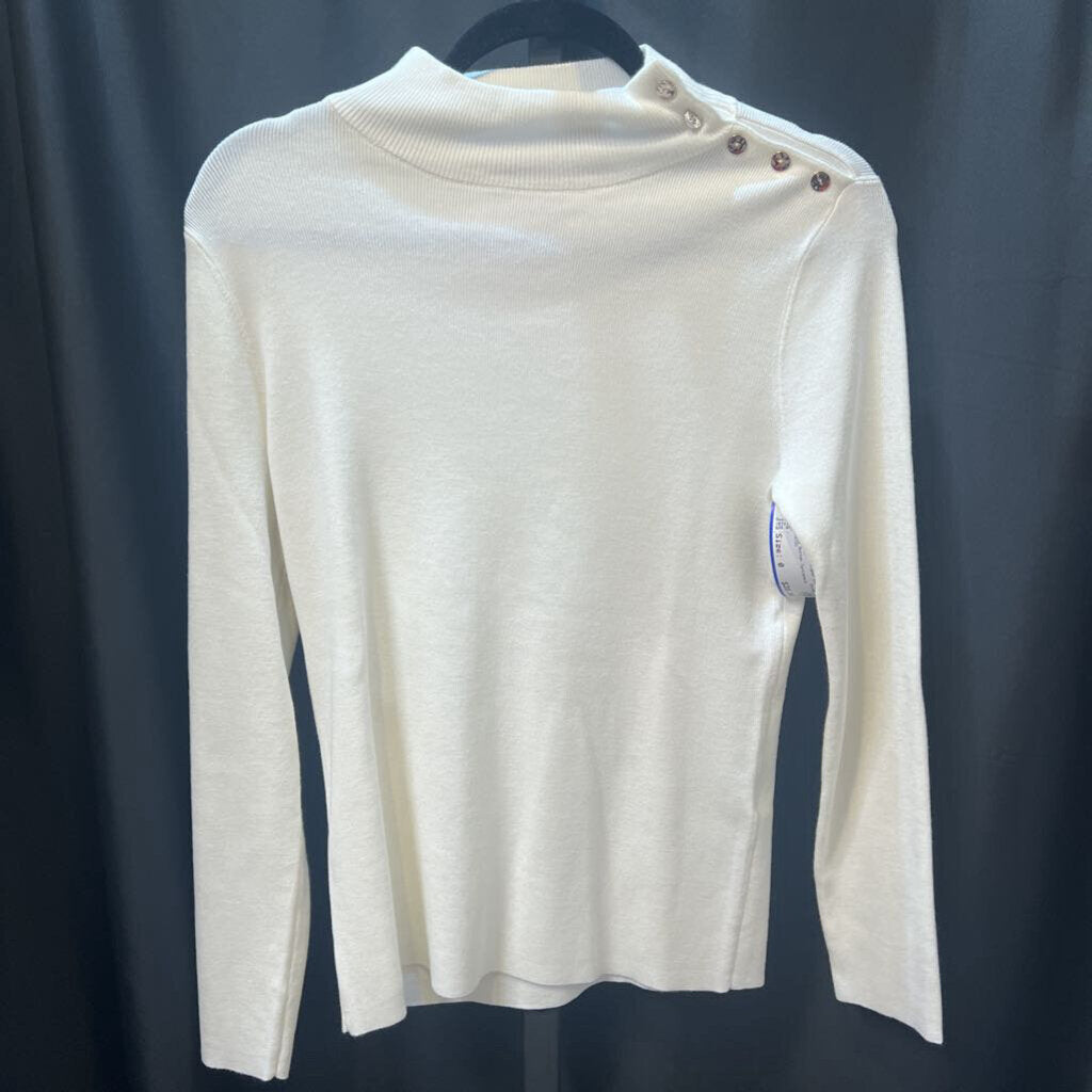Chicos Side Button Turtleneck SWEATERS 0