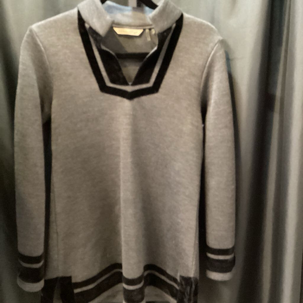 Soft Surroundings Velvet Trim Knit Tunic TOPS XS