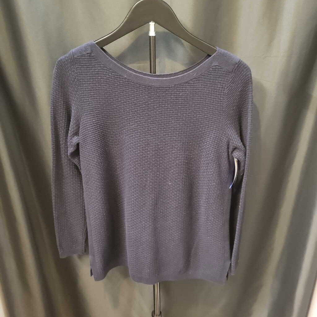 Talbots Ribbed Crew Neck LS TOPS S