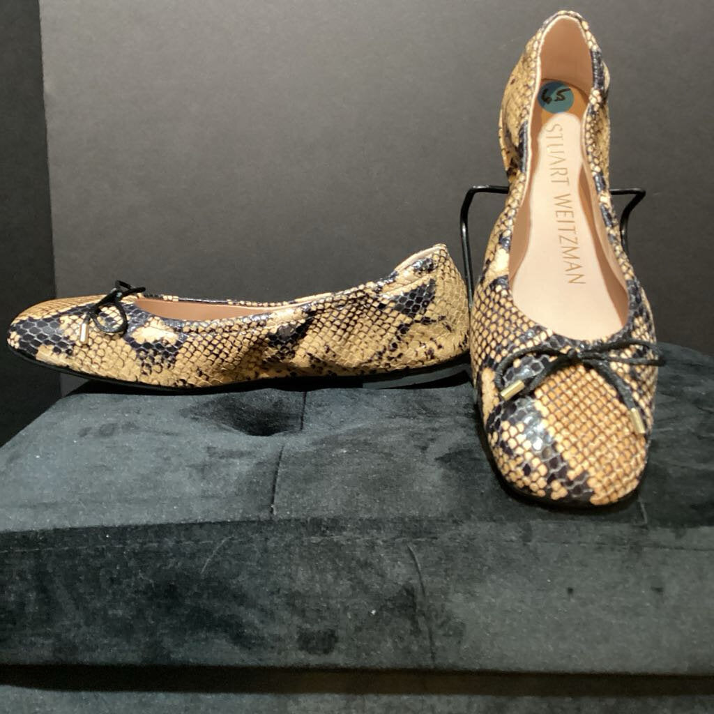 Stuart Weitzman Snakeskin Ballet Flats SHOES 6.5