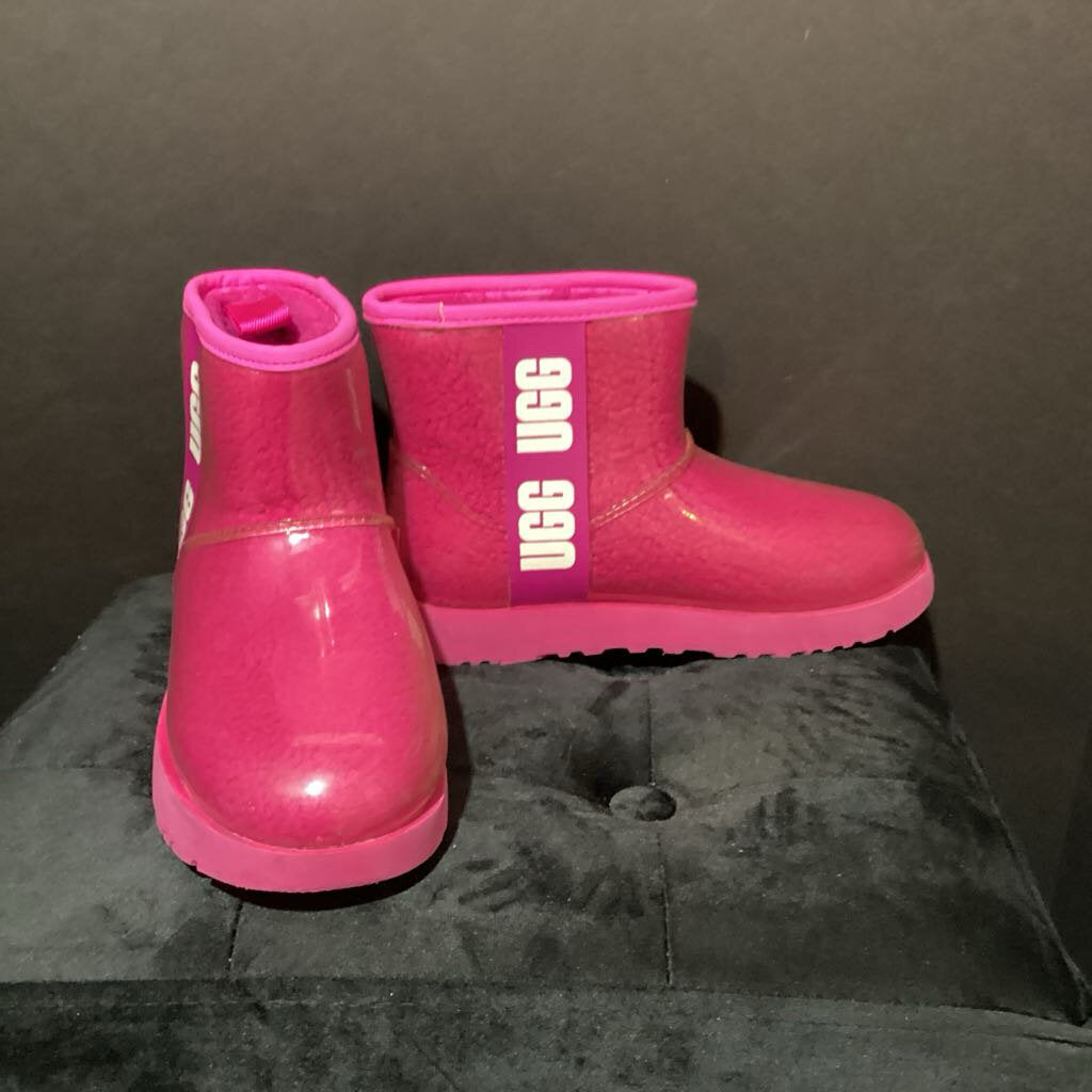 Ugg Fleece Lined Clear Short BOOTS 6