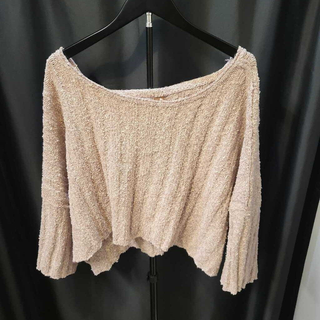 Free People Ribbed Cropped SWEATERS Medium