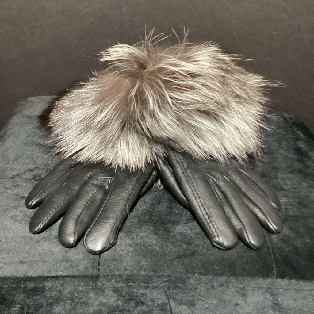 Wild Things Leather w/Fox ACCESSORIES Gloves