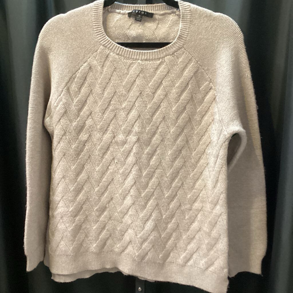 Cyrus CrossHatch Crew Neck SWEATERS M