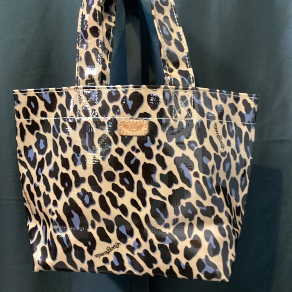 Viva Consuela Patent Cheetah Print Tote HANDBAGS M