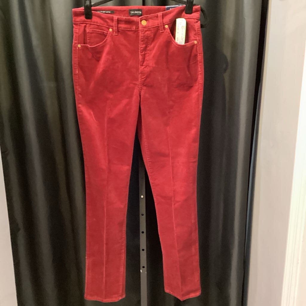 Talbots NWT Cord Straight Leg PANTS 6