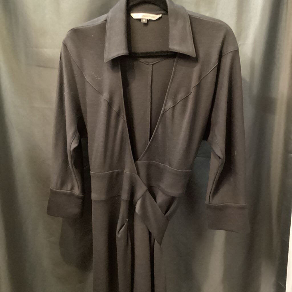 DVF Classic Solid Wrap Dress DRESSES 8