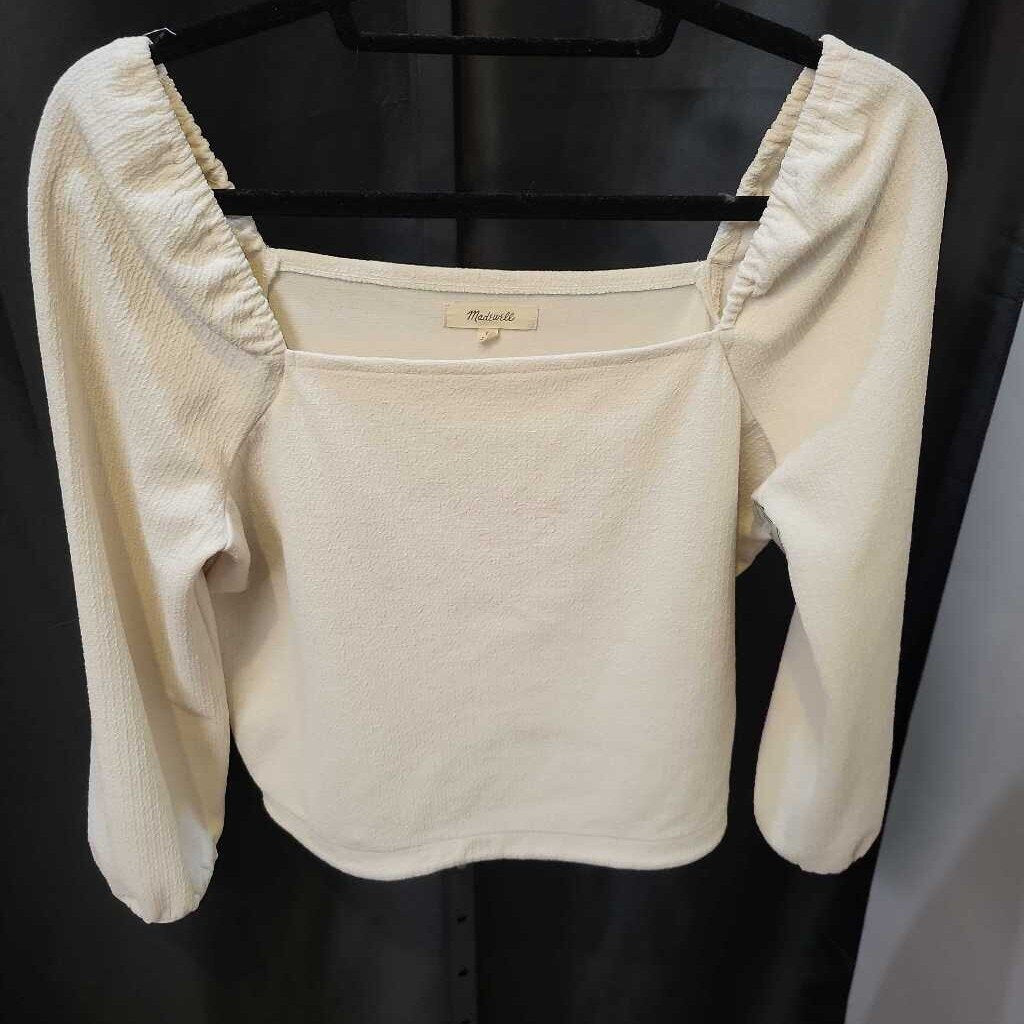 Madewell Square Neck LS Cropped TOPS M