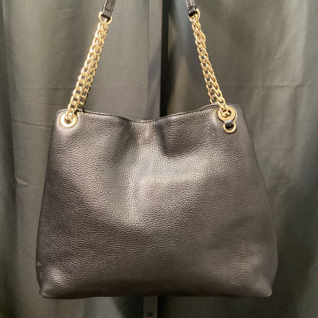 Michael Kors Pebble Leather Square Gold Chain HANDBAGS M