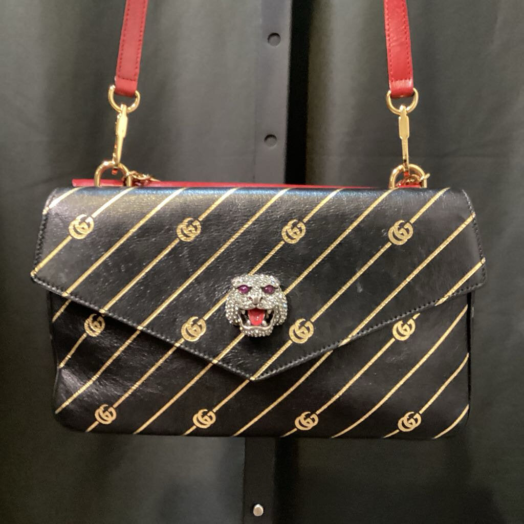 Gucci Thiara Animalier GG Logo Bag HANDBAGS M