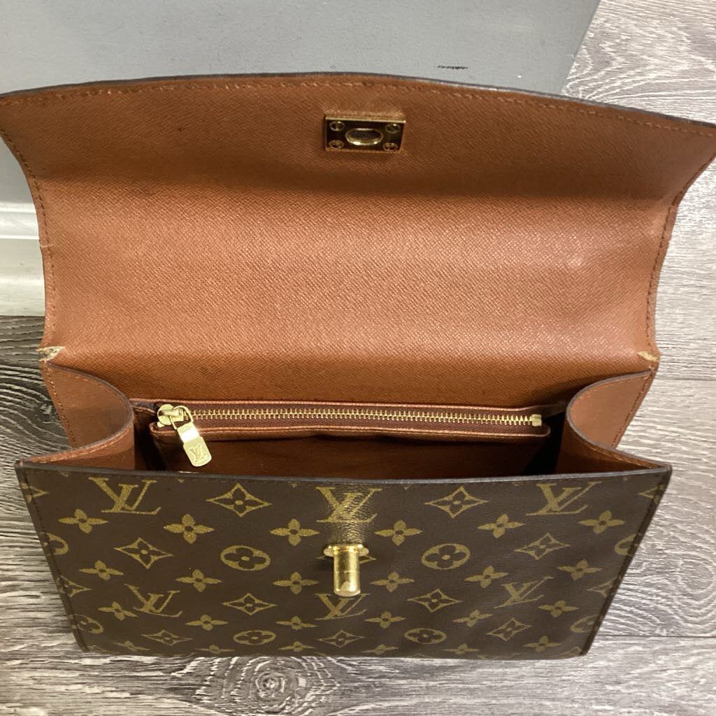 Louis Vuitton Monogrammed Top Handle Square HANDBAGS M