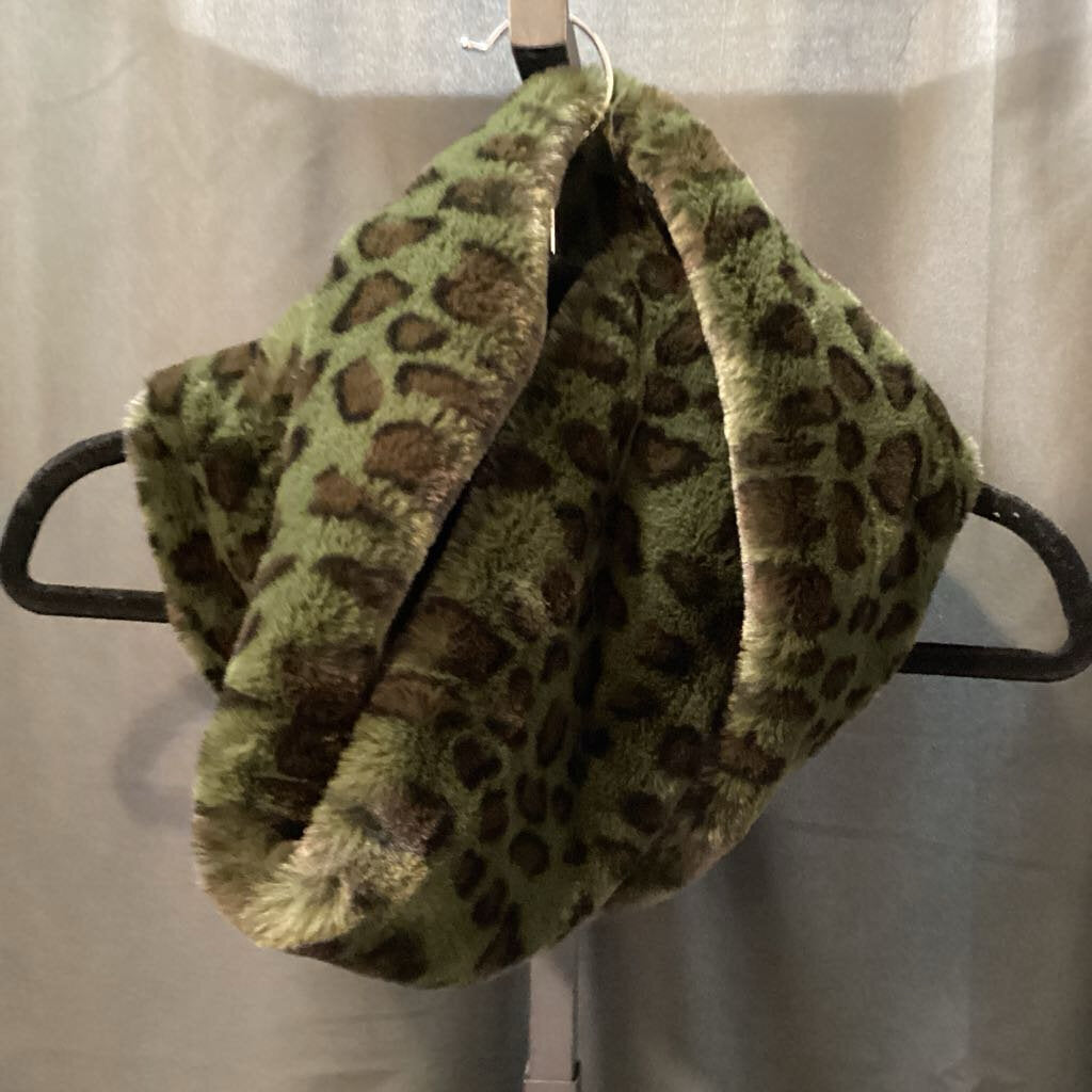 No Brand Small Cheetah Print Circle Scarf SCARVES OS