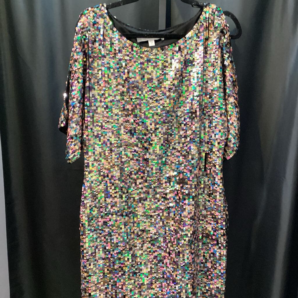Trina Turk Full Sequin Cold Shoulder DRESSES 4