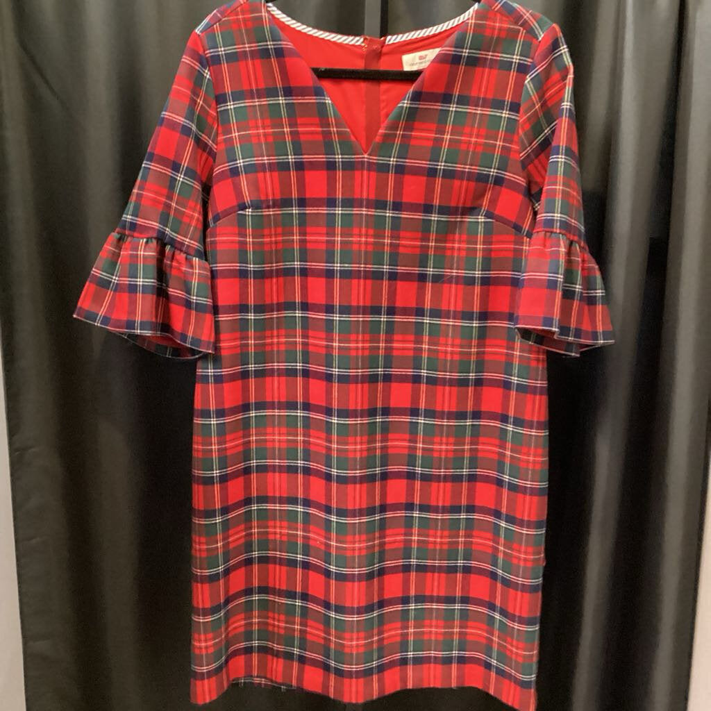 Vineyard Vines Plaid Dress DRESSES 8