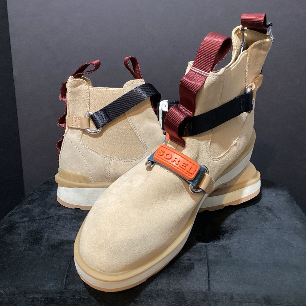 Sorel Buckle Detail Ankle Suede Flats BOOTS 9