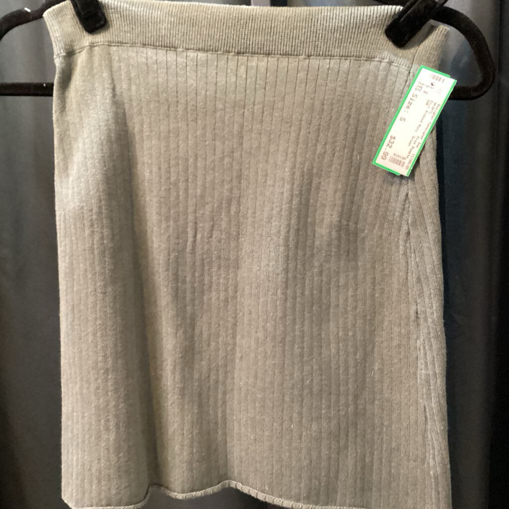Free People Knit Ribbed Mini SKIRTS S