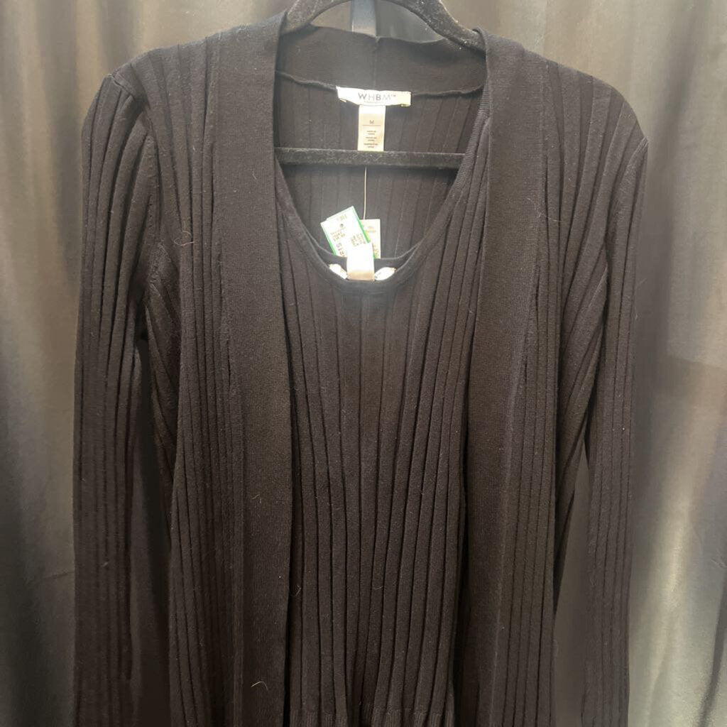 WHBM NWT Ribed Tank & Open Front Cardi SUITS M