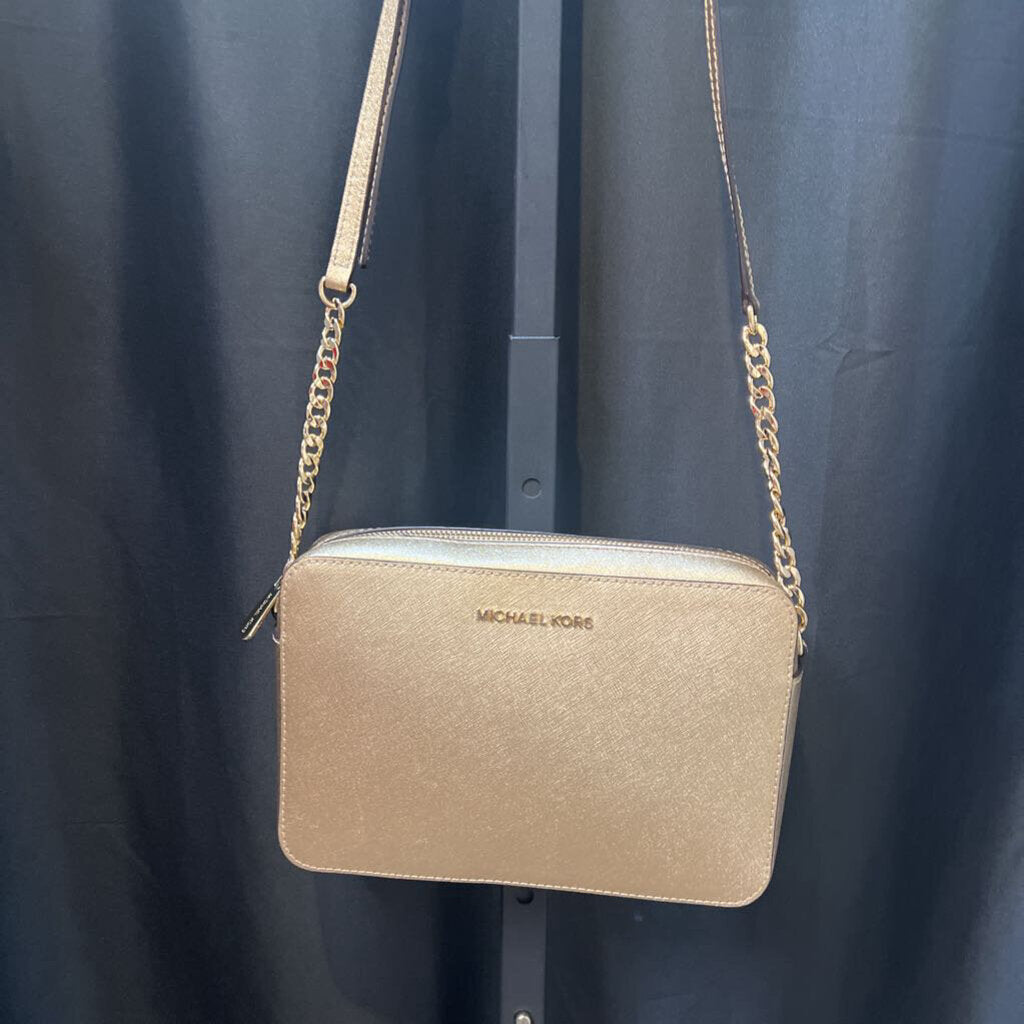 MK Safiano Leather Vrossbody HANDBAGS Small