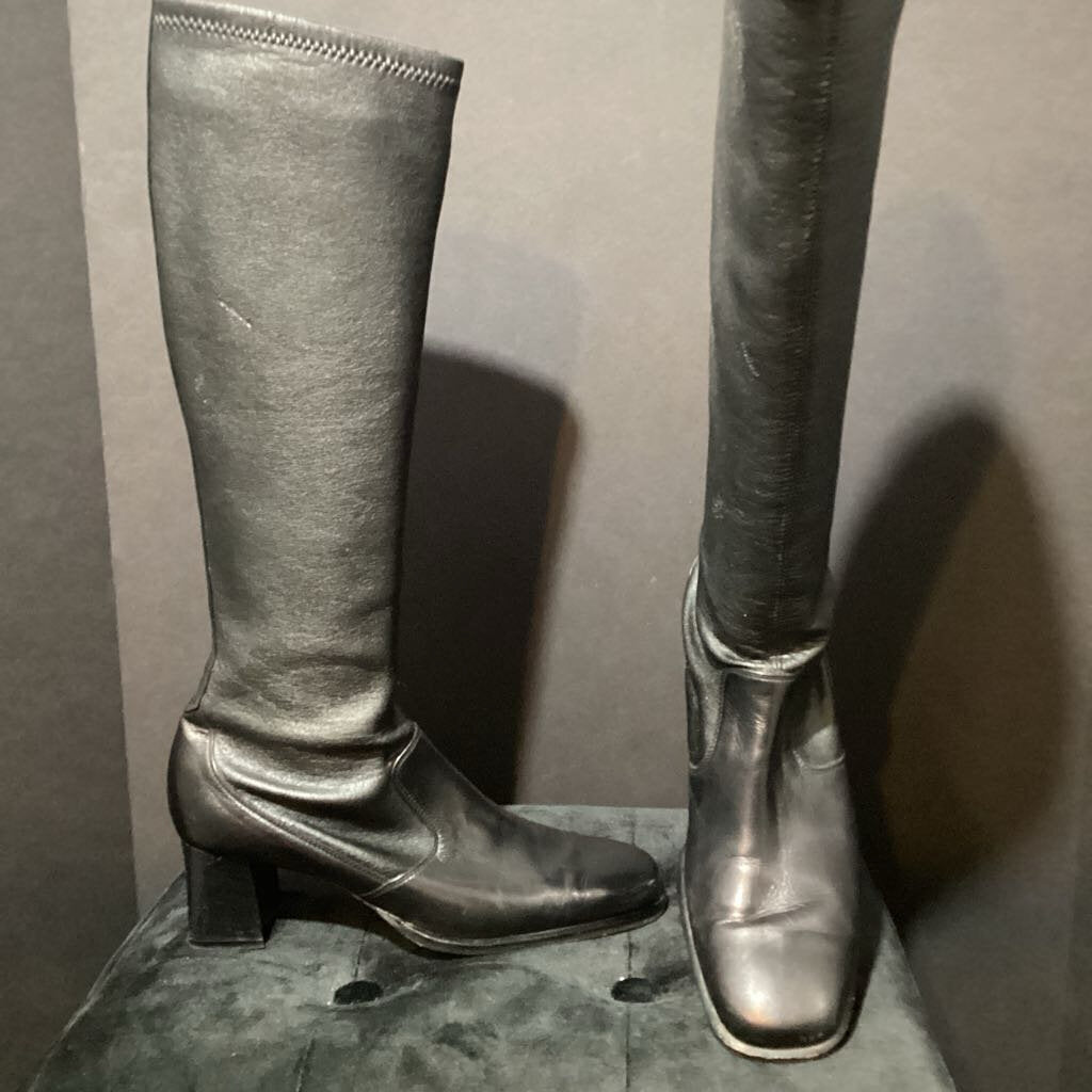 Prevata Tall Leather Heeled BOOTS 8