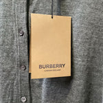 Load image into Gallery viewer, Burberry NWT Knit &amp; Silk Button Up w Underlay SWEATERS L

