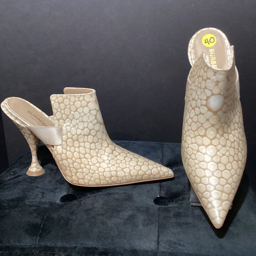 Burberry Patterned Heeled Slides SHOES 40