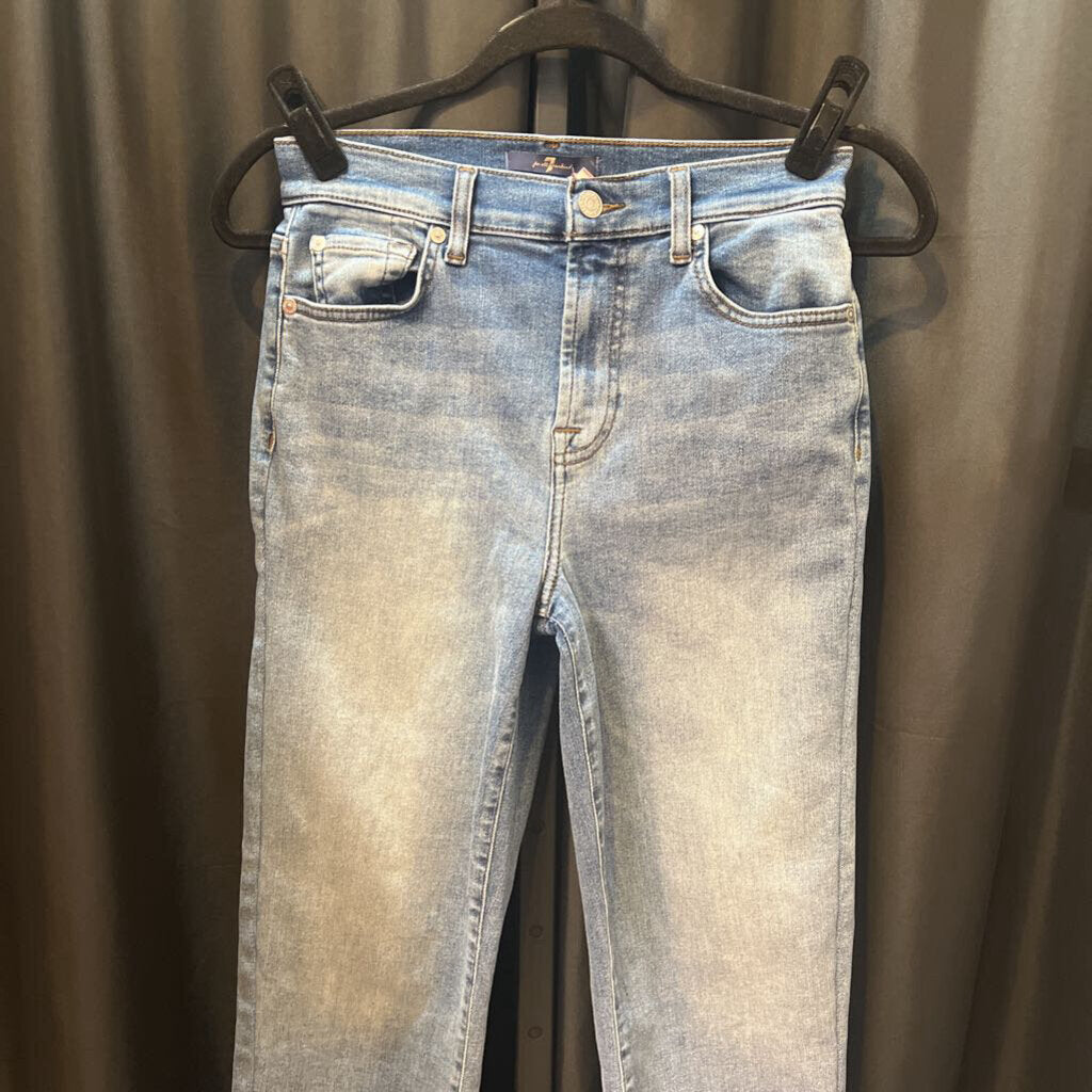 7 for All Mankind Straight Leg Med Wash JEANS 26