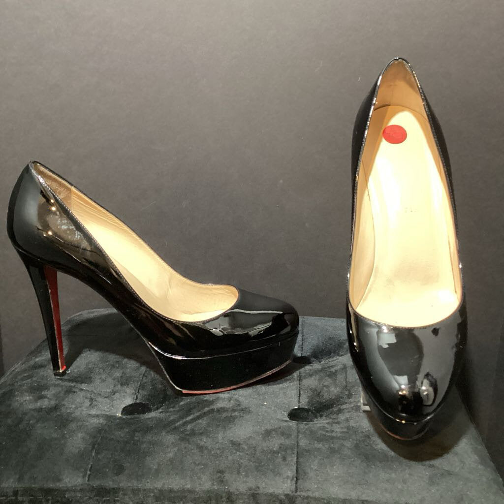 Christian Louboutin W/ BOX - Bianca Platform Patent Pumps SHOES 40.5