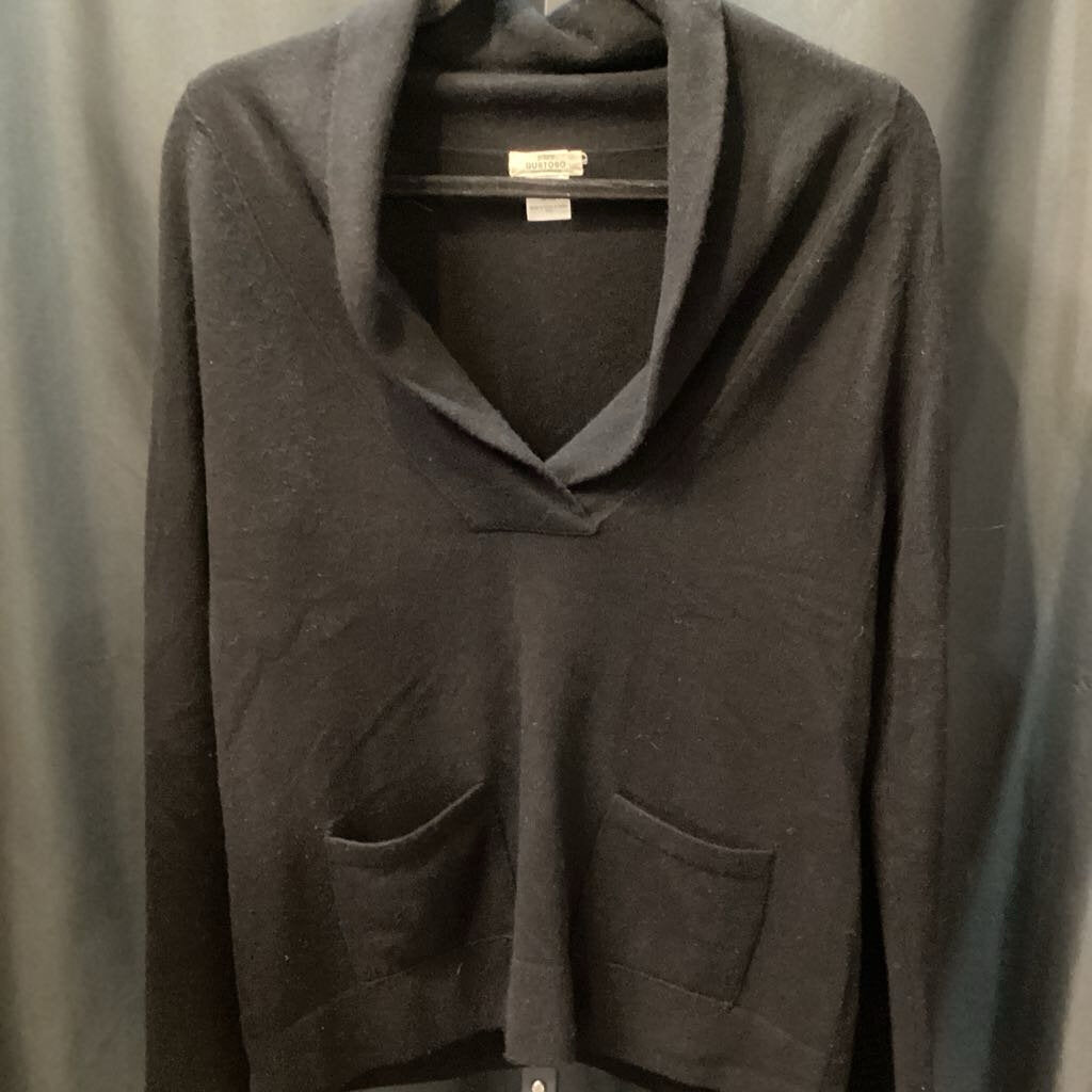 J Crew Cashmere Deep Vneck Pocket Front SWEATERS M