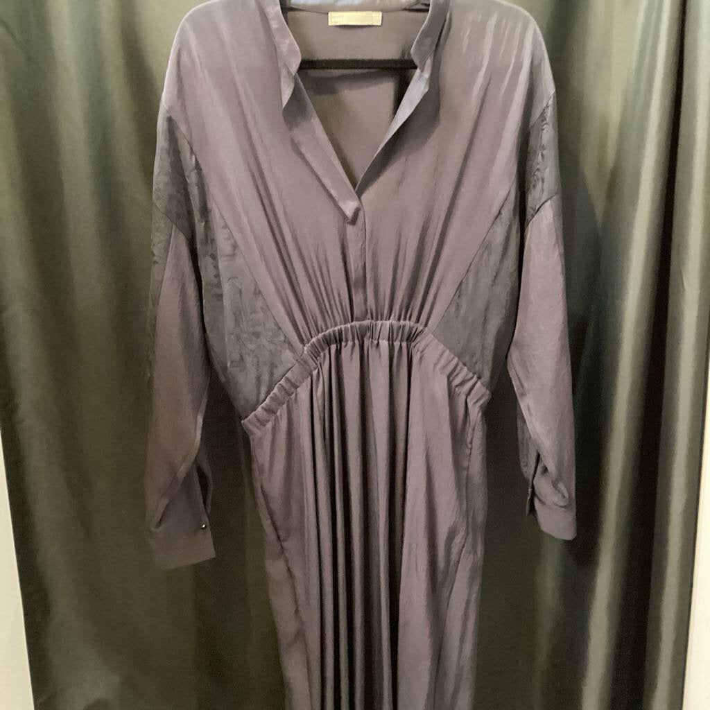 Vince Deep V Longsleeve Midi DRESSES L