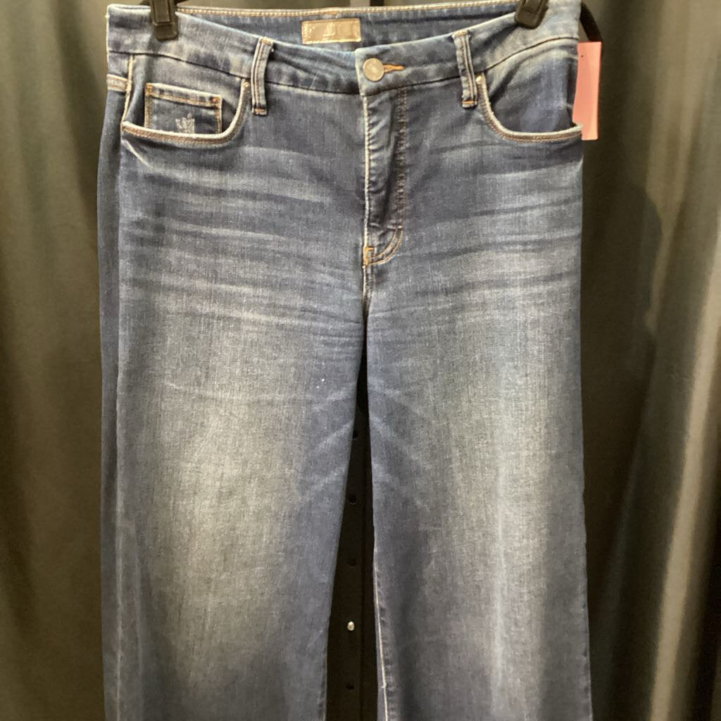 Kut From The Cloth Wide Leg Solid Wash JEANS 10