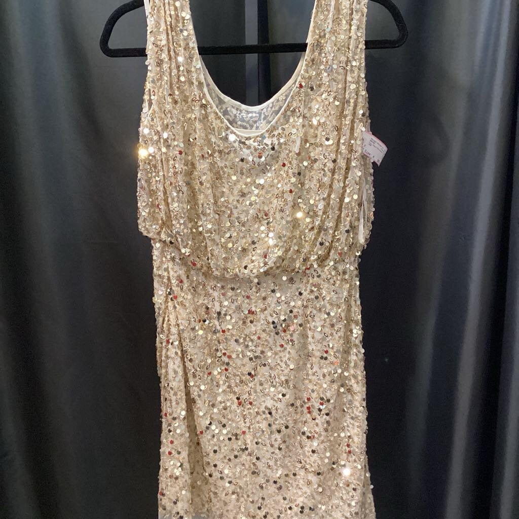 Trina Turk Full Sequin Cold Shoulder DRESSES 4