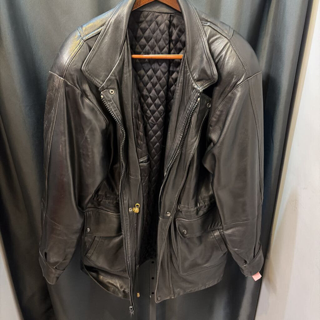 Konstantine Lined Leather Jacket MENS OUTERWEAR XL