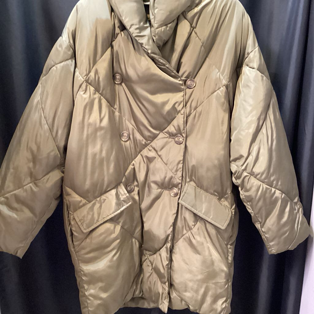 Free People Oversized Midi Puffer JACKETS S