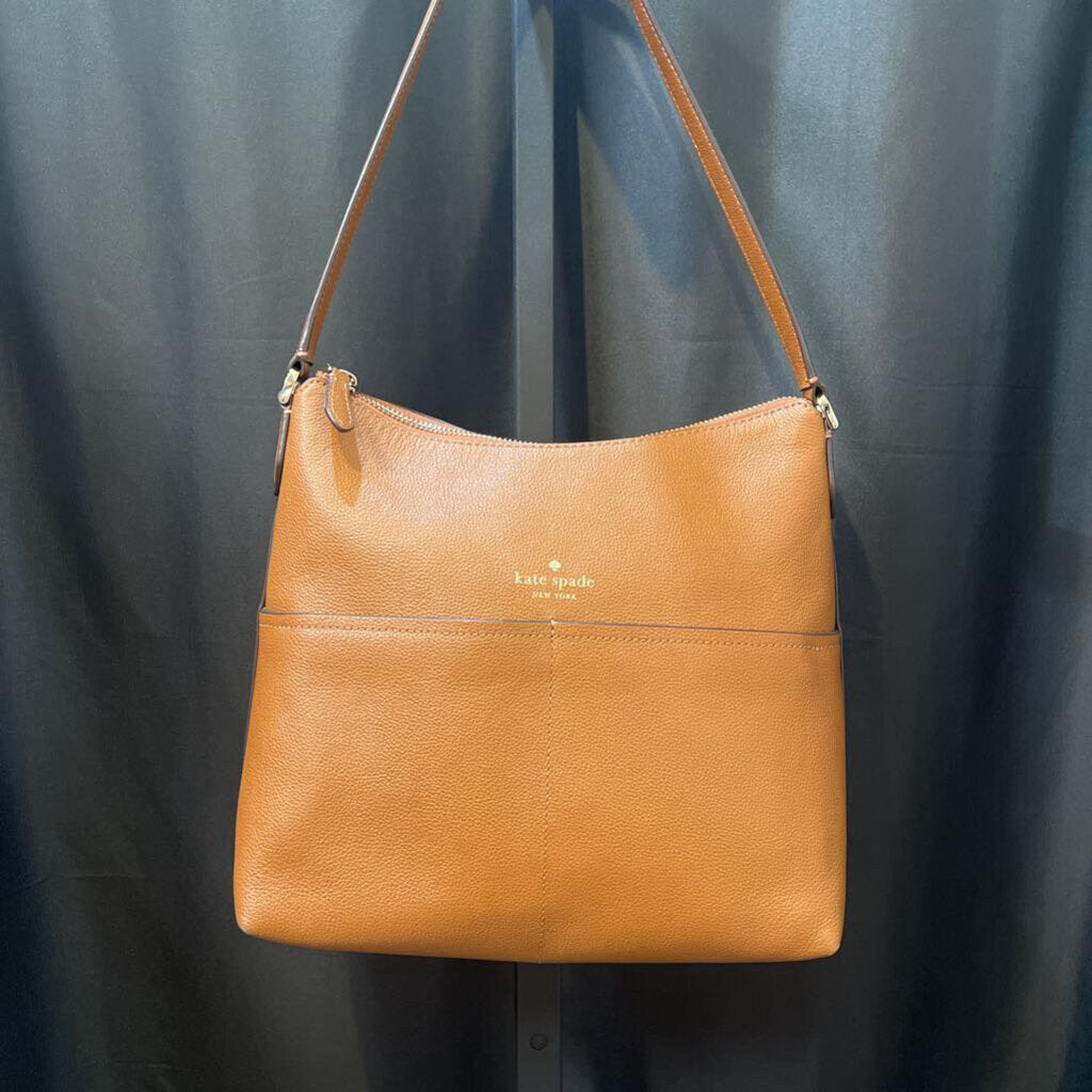 Kate Spade Leather Double Pocket Hobo Shoulder HANDBAGS M
