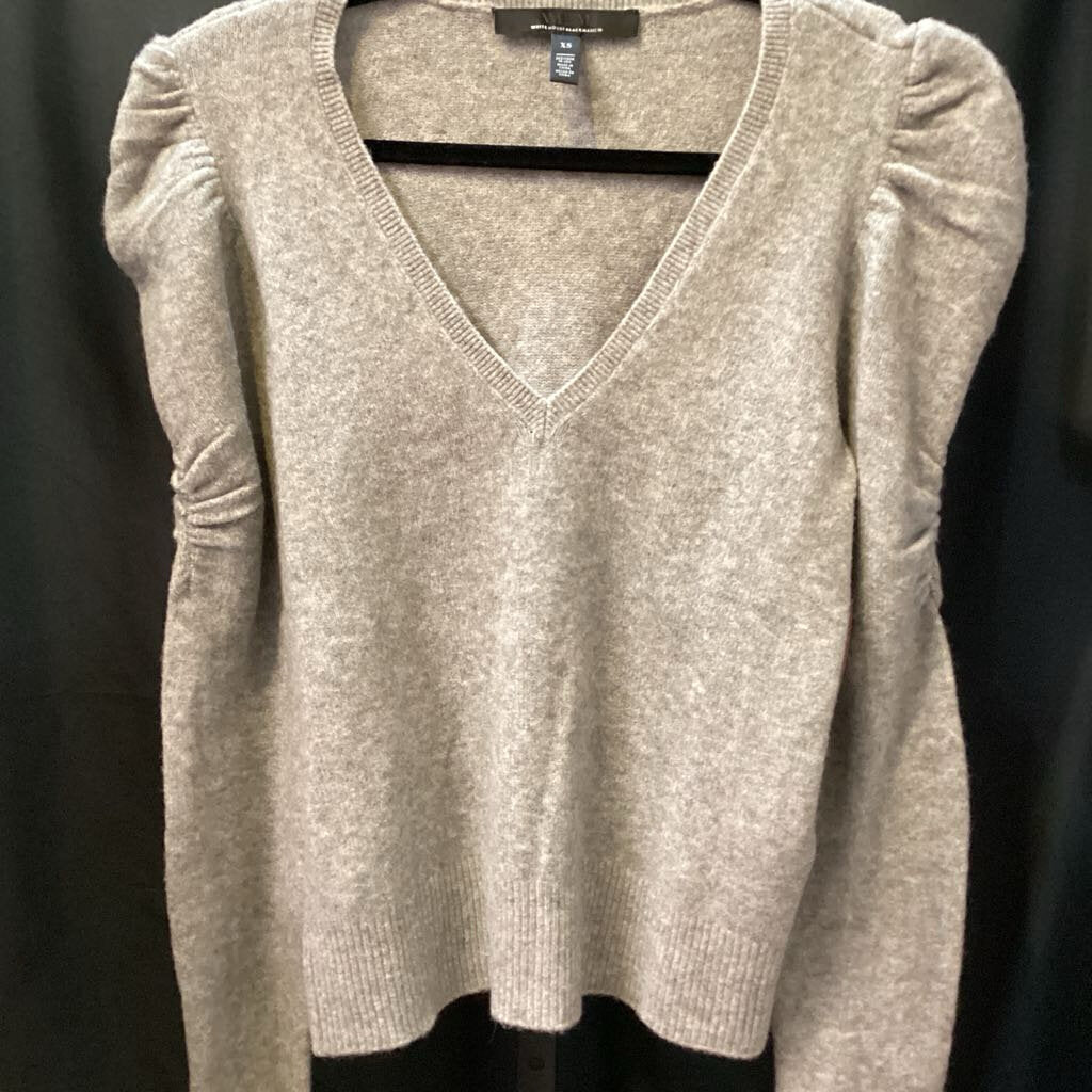 WHBM Vneck Puff Sleeve LS SWEATERS XS