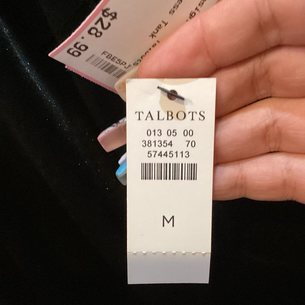 Talbots Velvet Sleeveless Tank TOPS M