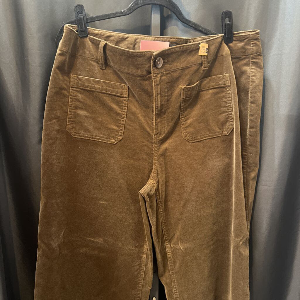 Talbots Cords Wide Leg Pocket Front PANTS 16W