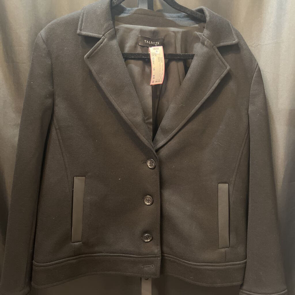 Talbots Button Front Blazer Style JACKETS 18