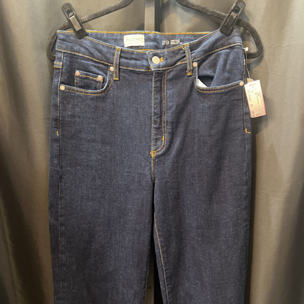 Pilcro NWT Cuffed Wide Leg Solid JEANS 29
