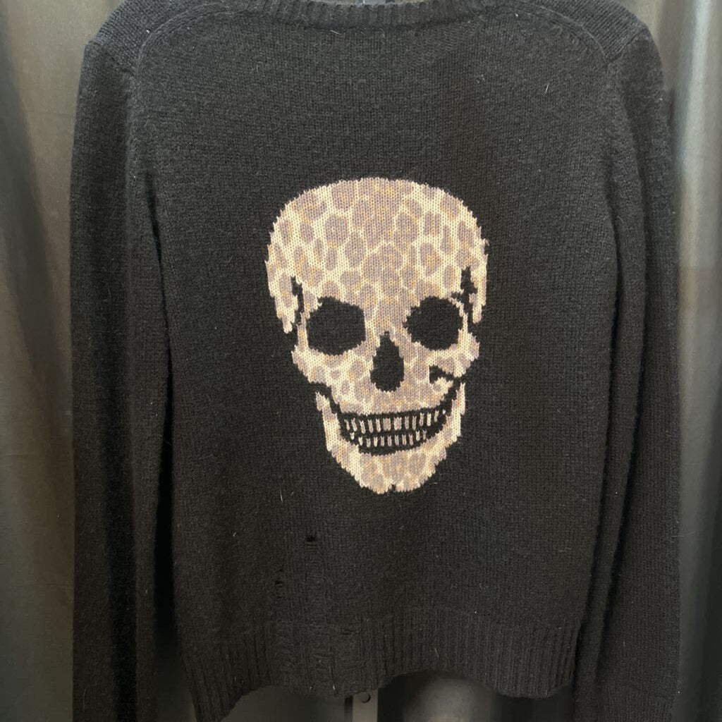 Scull Cashmere Scull Back Crew Neck SWEATERS S