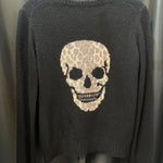 Load image into Gallery viewer, Scull Cashmere Scull Back Crew Neck SWEATERS S
