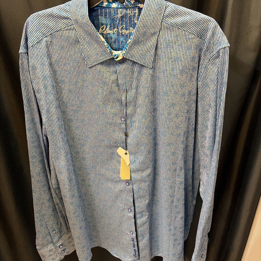 Robert Graham NWT Crosshatch Pattern MENS SHIRTS XXXL