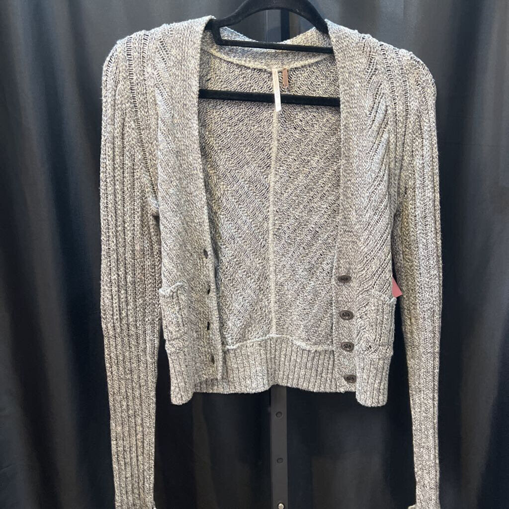 Free People Button Front Cropped SWEATERS XS