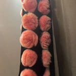 Load image into Gallery viewer, No Brand Velvet Mini Scarf w Rabbit Poms SCARVES OS
