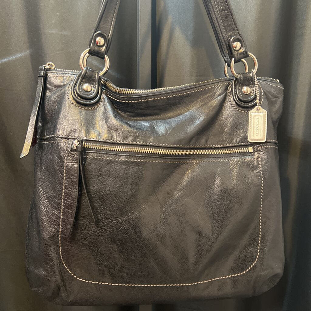 Coach Leather Satchel Bag Zip Top AS IS HANDBAGS L