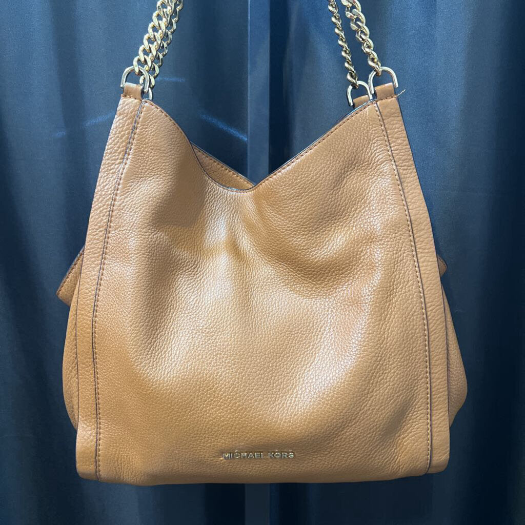 Michael Kors Pebble Leather & Chain Strap HANDBAGS M