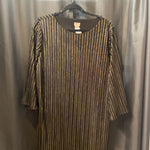 Load image into Gallery viewer, Chicos Gold Stripe/Velvet DRESSES 2
