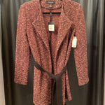 Load image into Gallery viewer, St. John NWT Herringbone Knit Belted JACKETS S
